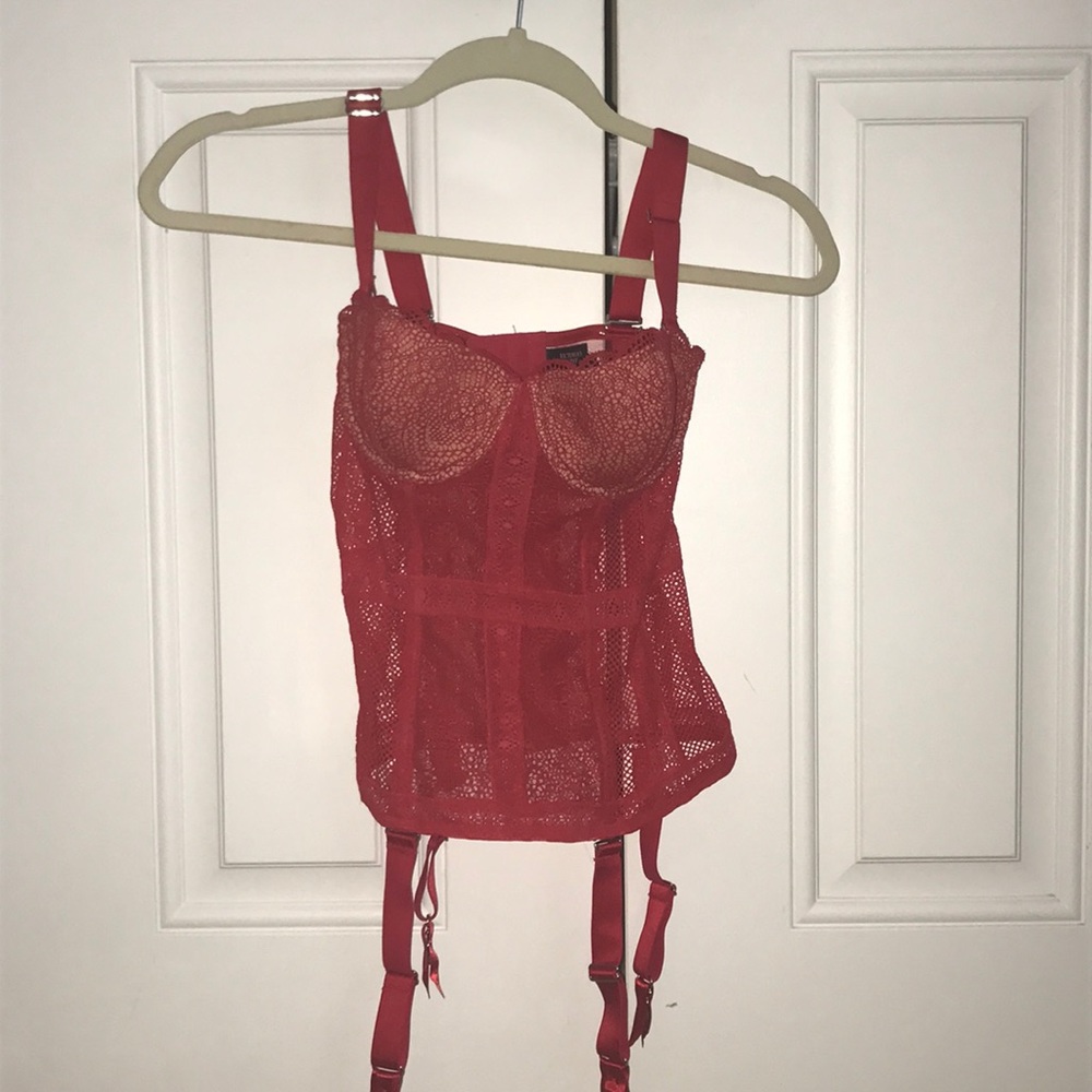 Victoria's Secret red lingerie